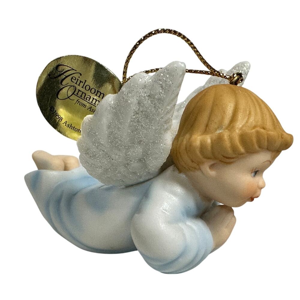 Ashton Drake Vintage 1998 1999 Gifts from Above Angel Cherub Ornaments -Set of 8 - Picture 8 of 14